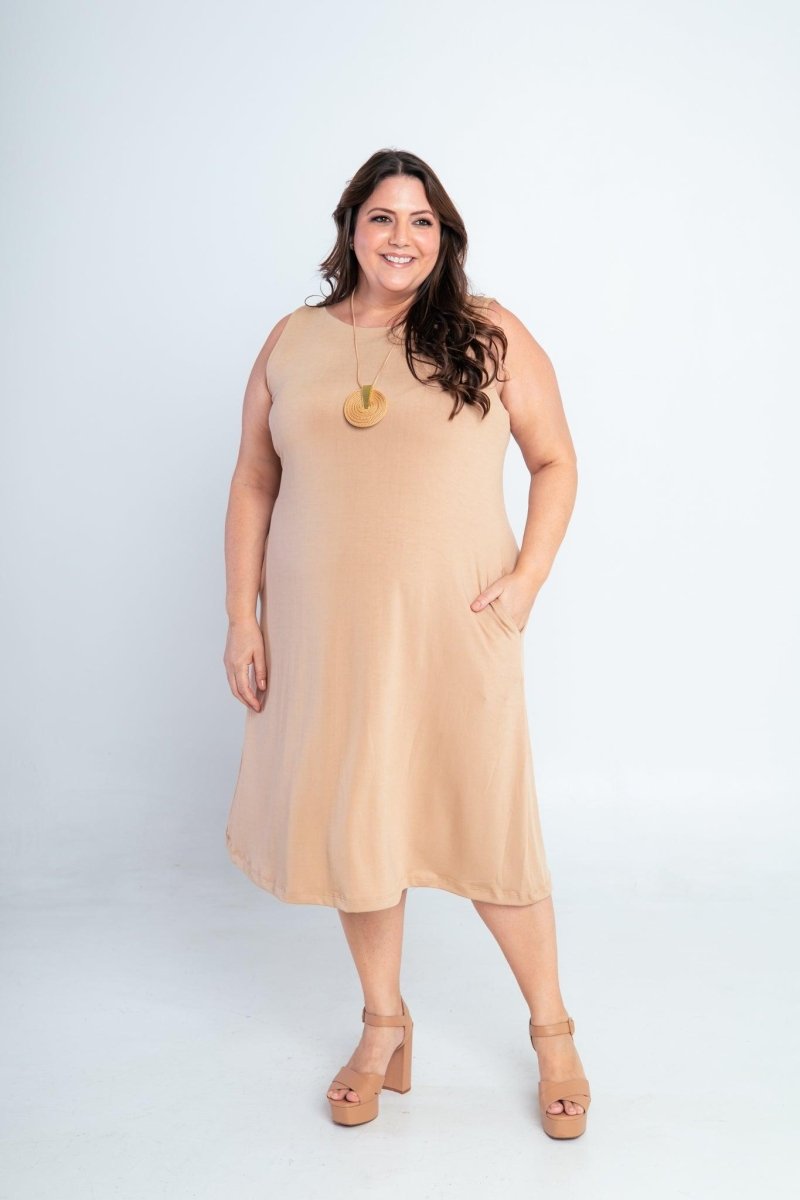 Vestido Sofia - Malha Confort Regata Midi