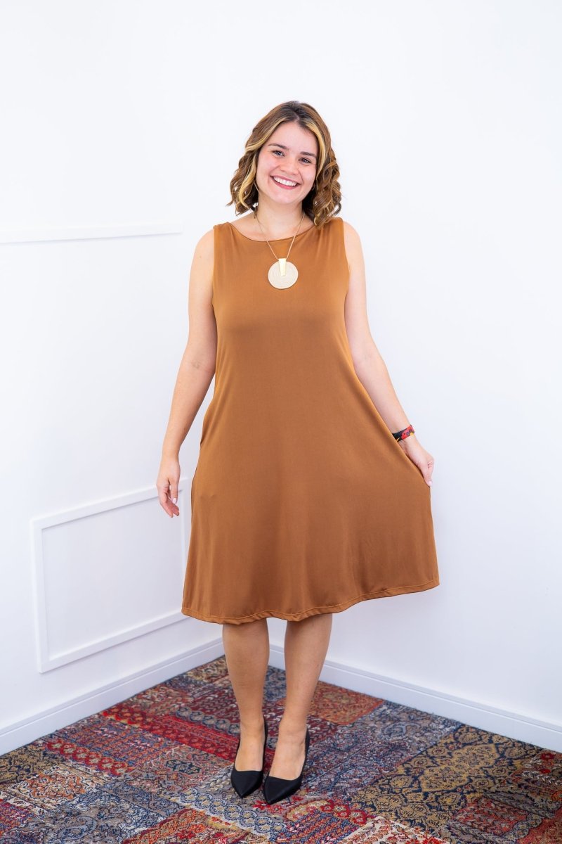 Vestido Sofia - Malha Confort Regata Midi