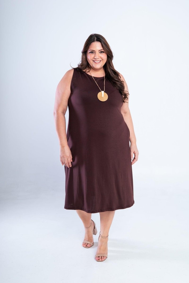 Vestido Sofia - Malha Confort Regata Midi