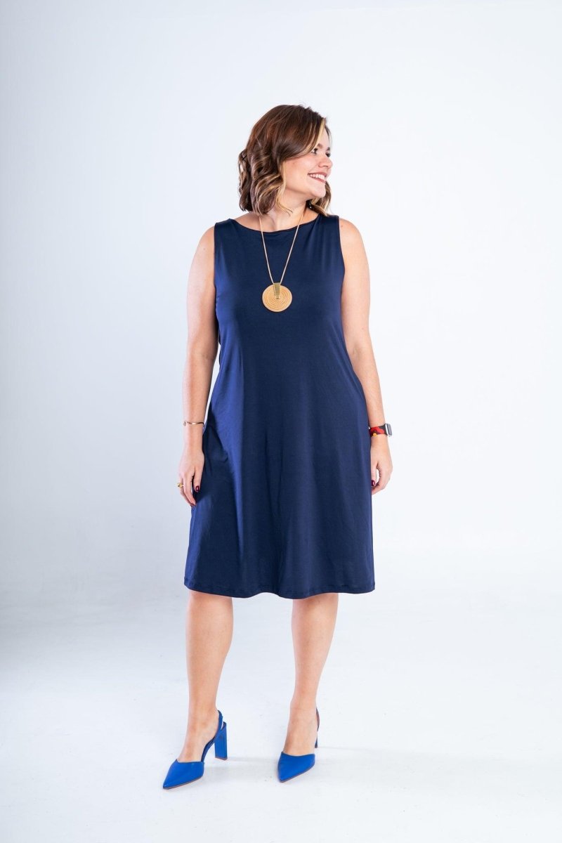 Vestido Sofia - Malha Confort Regata Midi