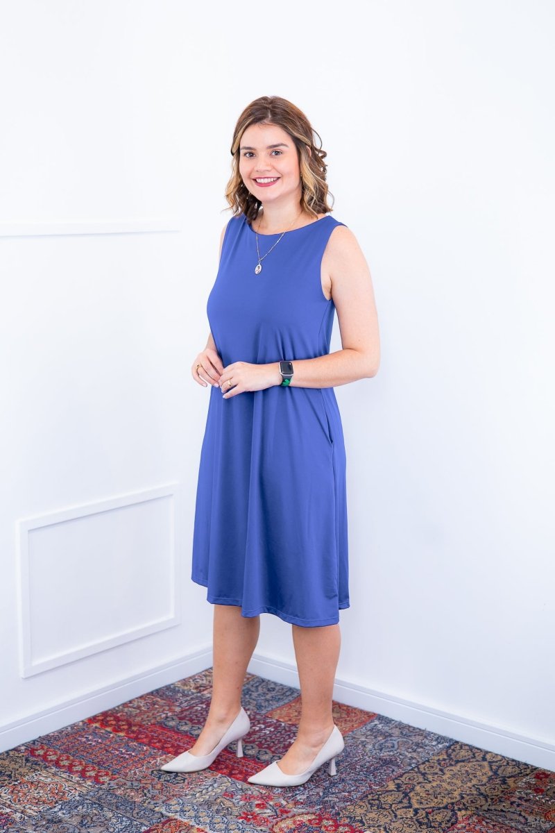 Vestido Sofia - Malha Confort Regata Midi