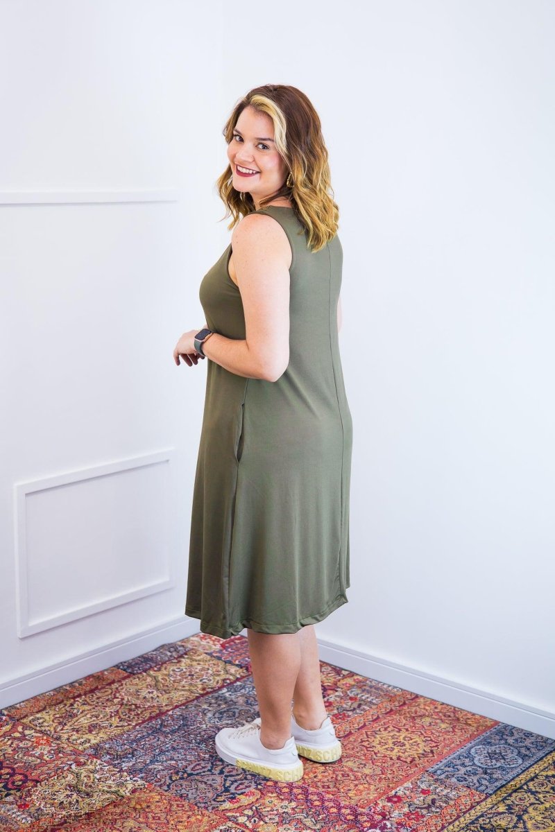 Vestido Sofia - Malha Confort Regata Midi