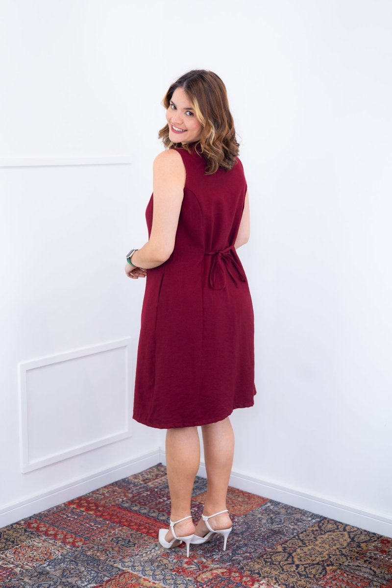 Vestido Vanessa – Midi Regata Ajustável em Viscose Marrant