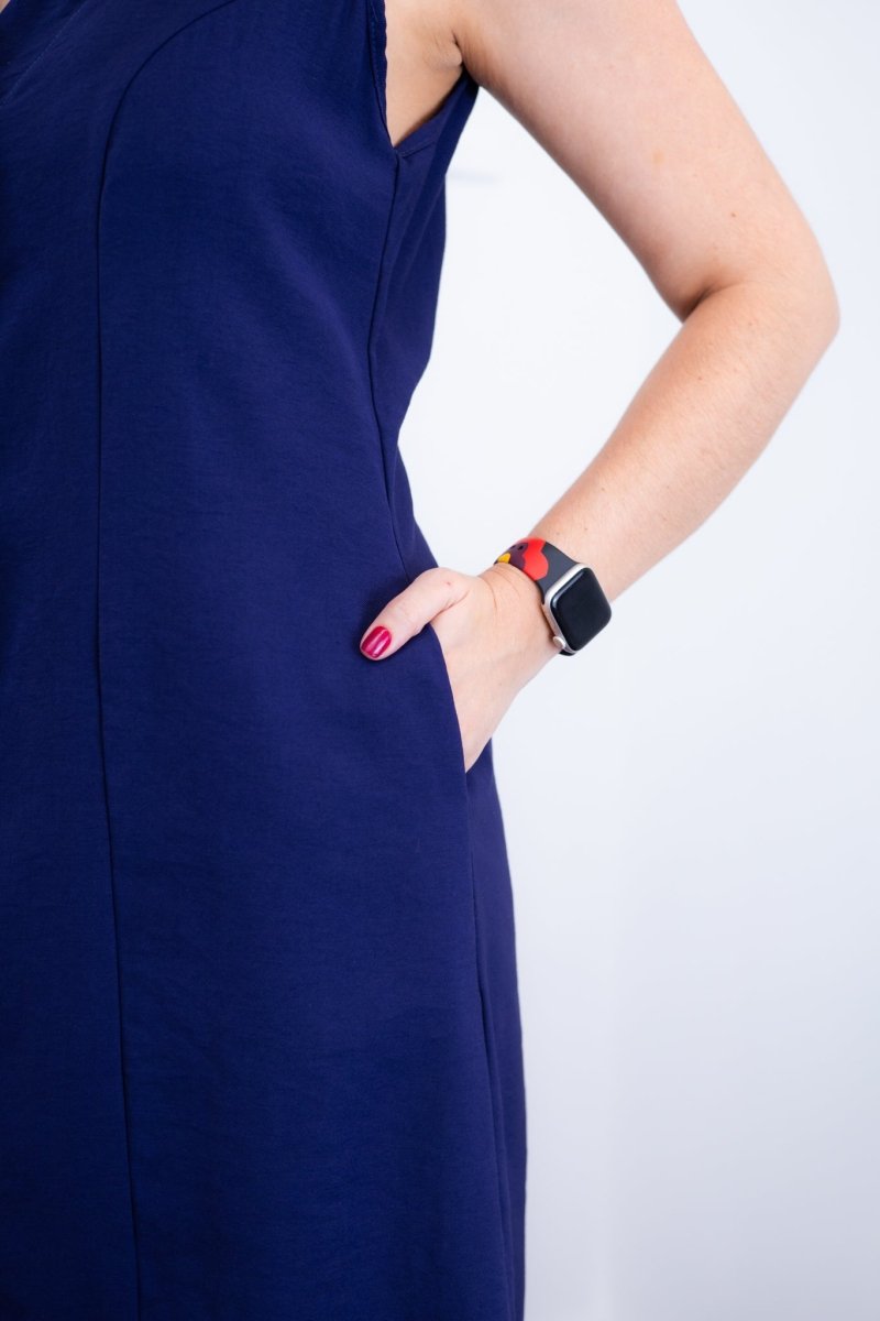 Vestido Vanessa – Midi Regata Ajustável em Viscose Marrant