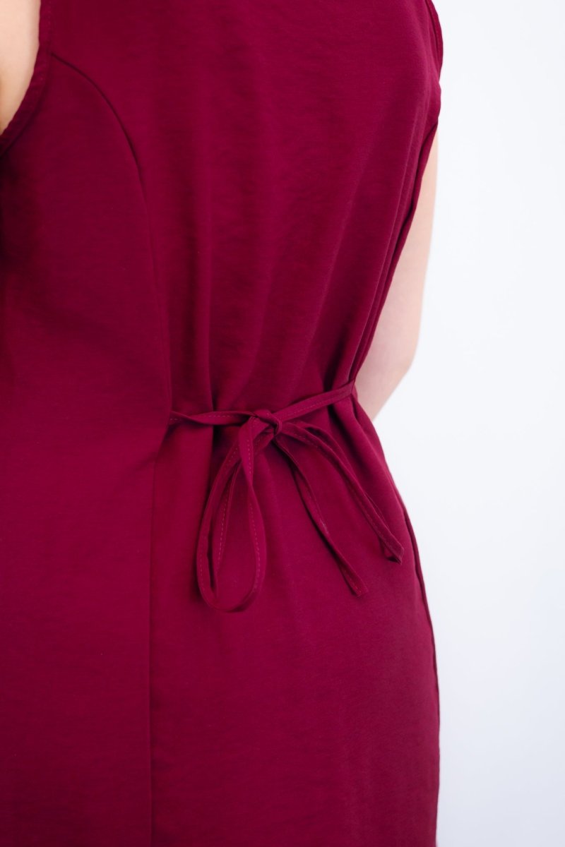 Vestido Vanessa – Midi Regata Ajustável em Viscose Marrant