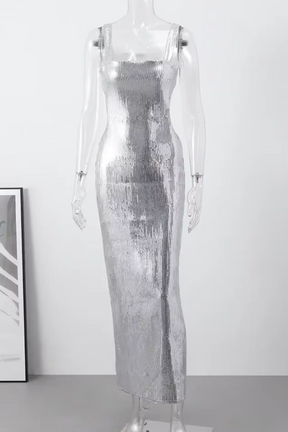 Vestido Longo Celeste