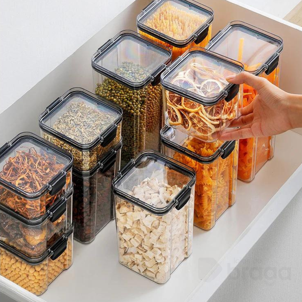 EcoLock® - Kit Potes Herméticos de Vidro + (Brindes Exclusivos)