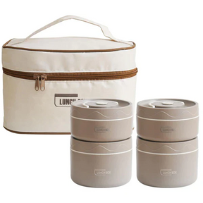 Lunch Box - Kit Potes Térmicos + Bolsa Térmica e Talheres [PAGUE 2 E LEVE 4]
