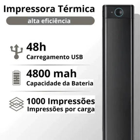 BluPrinter™ - Impressora Portátil + (Refil de Papel e Brinde Surpresa)