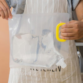 Kit 10 Sacos de Armazenamento Dispenser de Alimentos