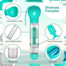 SmartPet™ - Garrafa Mutifuncional 5 em 1