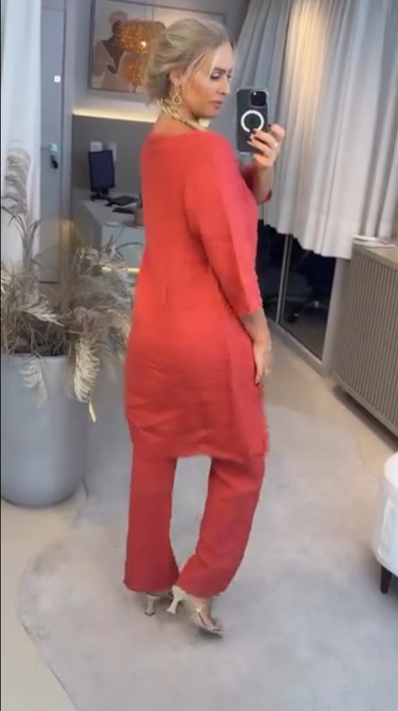 Conjunto 100% Linho Italiano Joyce