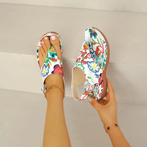Sandália Ortopédica Floral - E-books + Frete Grátis