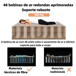 Colchão Inflável Queen Com Bateria De Lítio Integrada