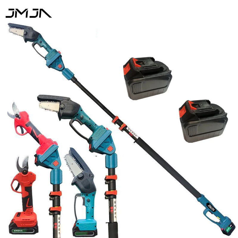 🔥🔥 SUPER OFERTA 70% DE DESCONTO 🔥🔥 Kit Jardim 3 em 1 Motosserra Tesoura Elétrica Extensor Telescópico 2 Baterias 48V