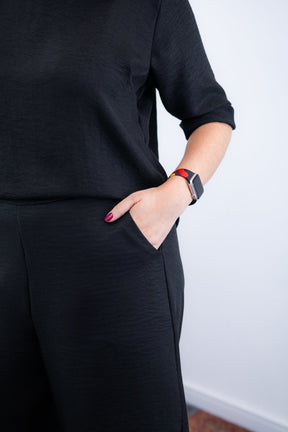 Conjunto Dulce –  Blusa Oversized e Bermuda com Bolsos em Linho Light