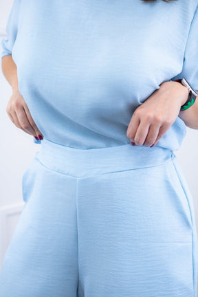 Conjunto Dulce –  Blusa Oversized e Bermuda com Bolsos em Linho Light