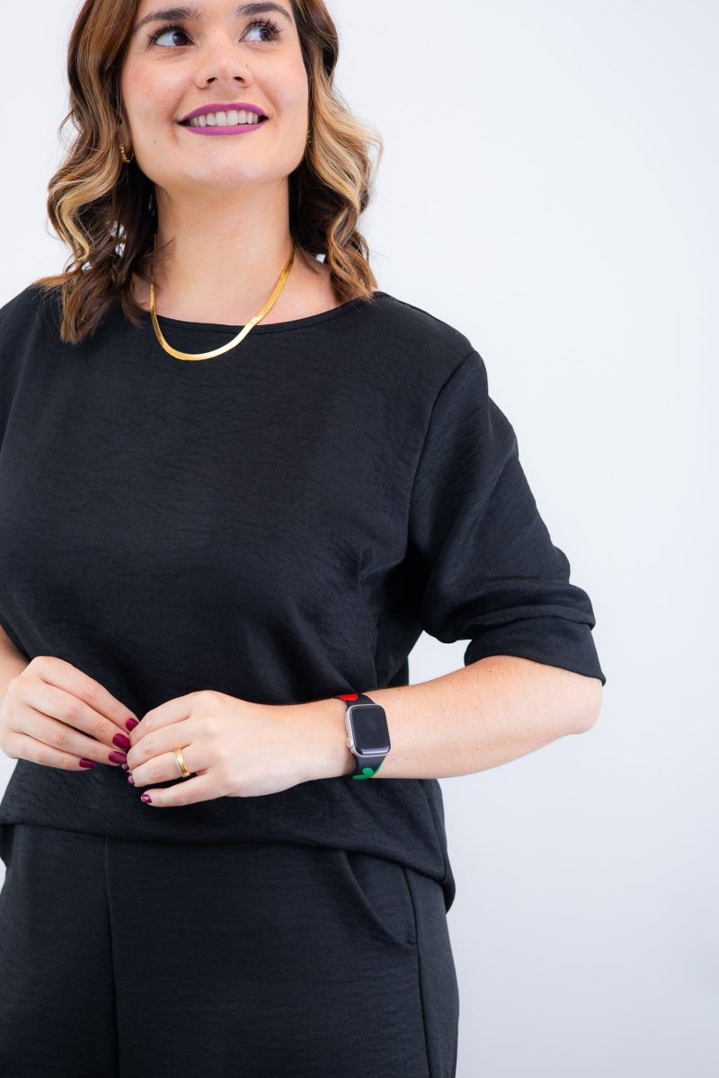 Conjunto Dulce –  Blusa Oversized e Bermuda com Bolsos em Linho Light