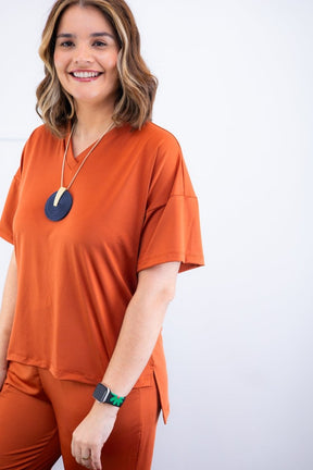 Conjunto Flórida - Malha Confort Calça e Blusa de Gola V