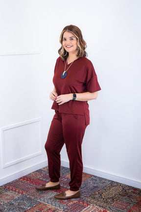 Conjunto Flórida - Malha Confort Calça e Blusa de Gola V