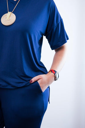 Conjunto Flórida - Malha Confort Calça e Blusa de Gola V