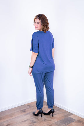 Conjunto Flórida - Malha Confort Calça e Blusa de Gola V