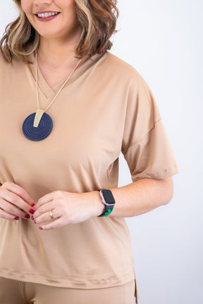 Conjunto Flórida - Malha Confort Calça e Blusa de Gola V