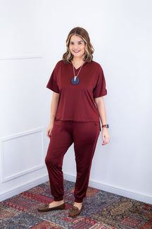 Conjunto Flórida - Malha Confort Calça e Blusa de Gola V