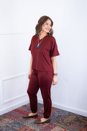 Conjunto Flórida - Malha Confort Calça e Blusa de Gola V