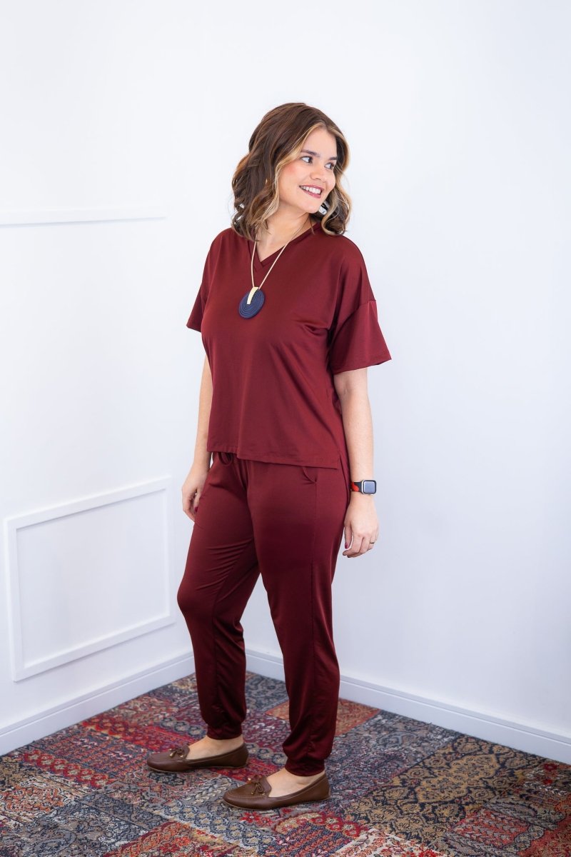 Conjunto Flórida - Malha Confort Calça e Blusa de Gola V