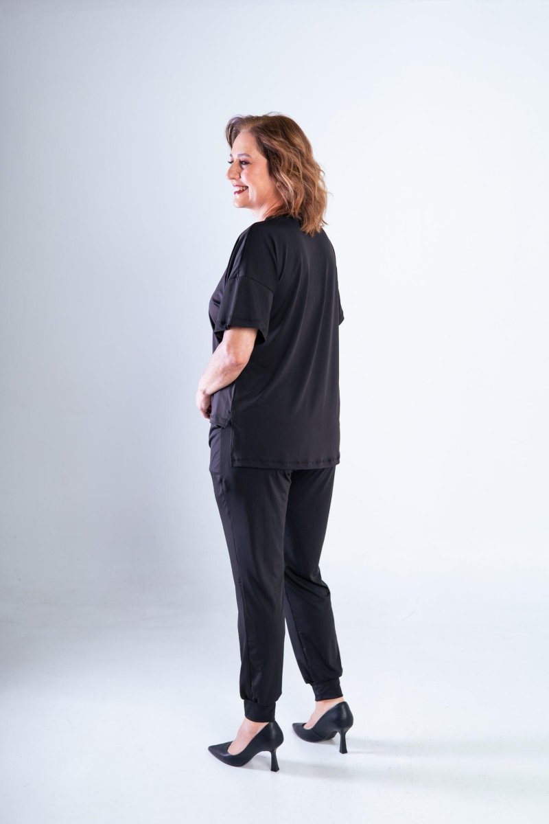 Conjunto Flórida - Malha Confort Calça e Blusa de Gola V