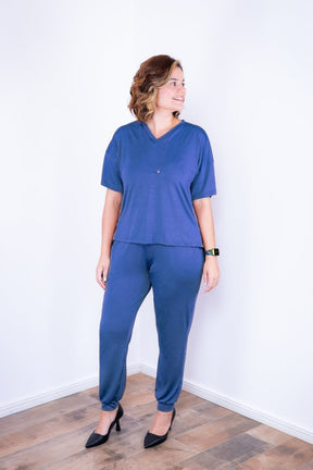 Conjunto Flórida - Malha Confort Calça e Blusa de Gola V