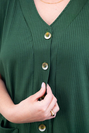 Conjunto Itália - Em Malha Canelada com Colete de Botões e Calça Pantalona