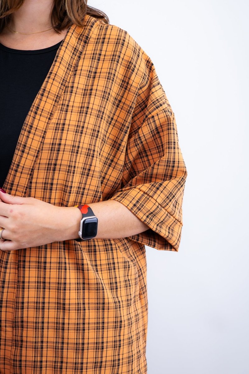 Conjunto Kimono Dora - Oversized Estampado e Bermuda em Crepe