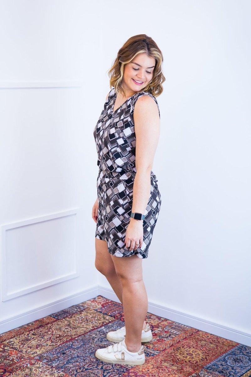 Conjunto Olivia - Bermudinha e Blusa Regata em Malha Confort