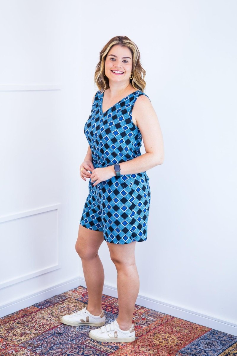 Conjunto Olivia - Bermudinha e Blusa Regata em Malha Confort