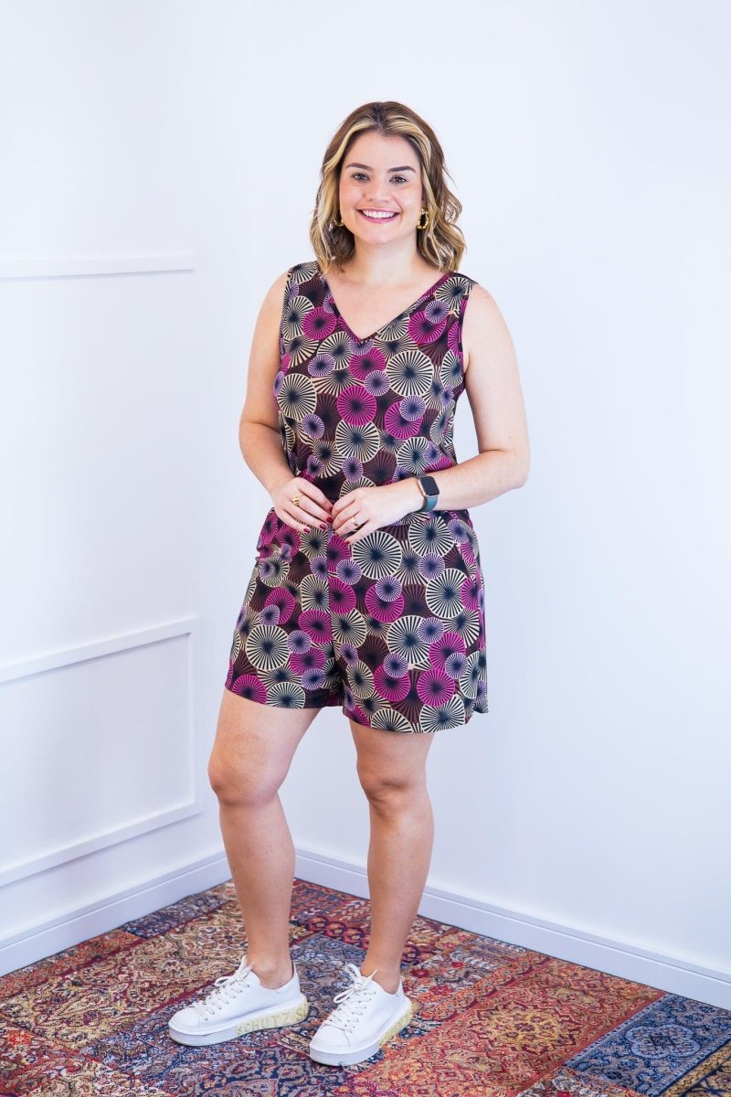 Conjunto Olivia - Bermudinha e Blusa Regata em Malha Confort