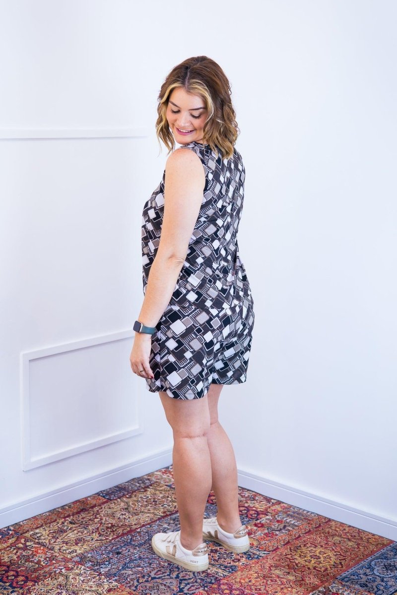 Conjunto Olivia - Bermudinha e Blusa Regata em Malha Confort