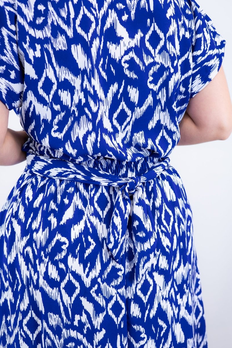 Conjunto Rio – Saia Longa e Blusa com Decote V em Crepe com Caimento Fluido