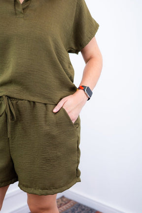 Conjunto Salvador - Bermuda e Blusa em Linho Light