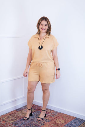 Conjunto Salvador - Bermuda e Blusa em Linho Light