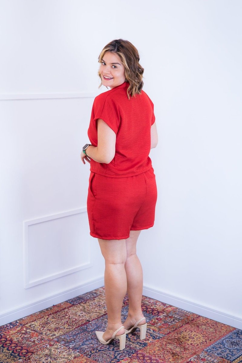 Conjunto Salvador - Bermuda e Blusa em Linho Light