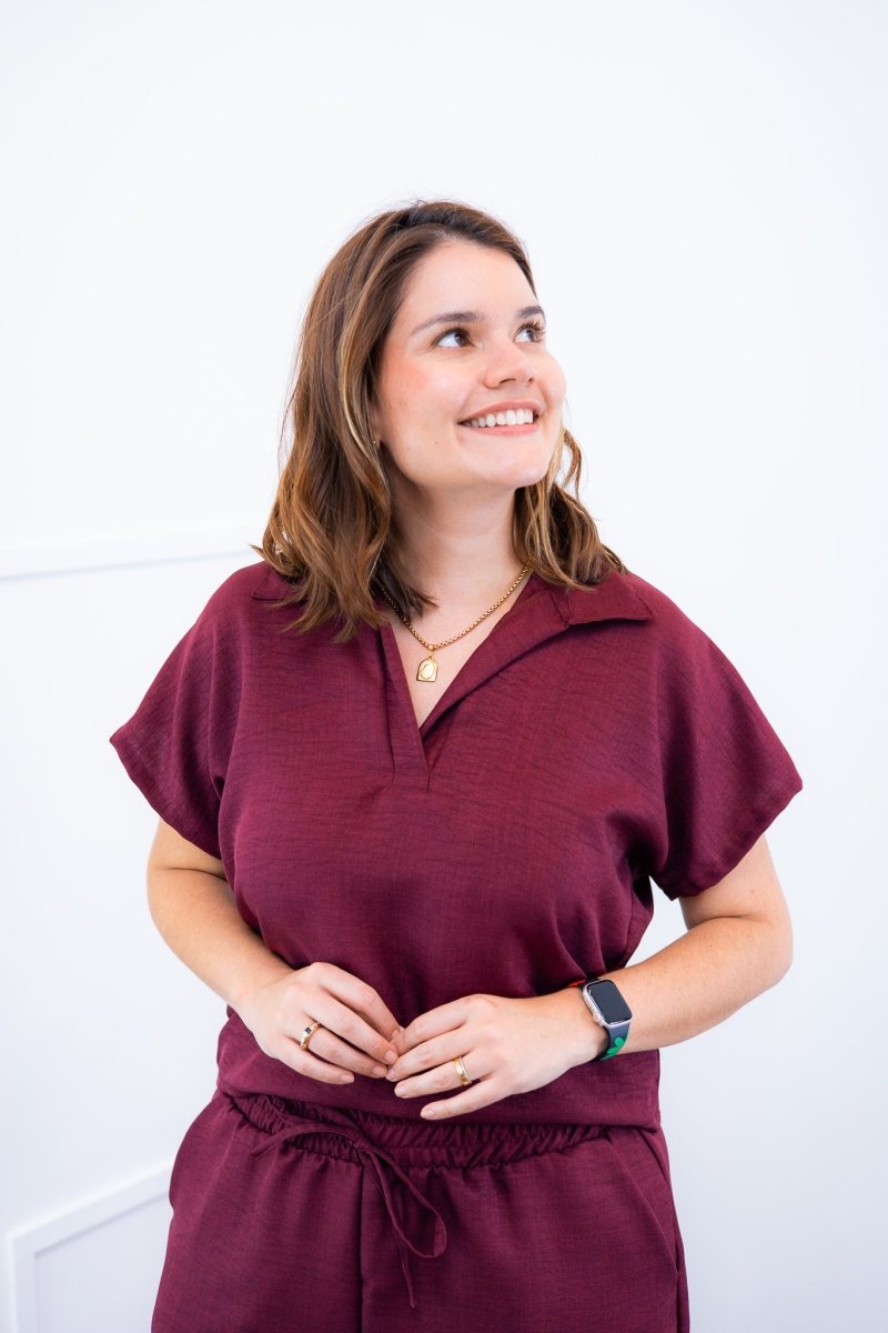 Conjunto Salvador - Bermuda e Blusa em Linho Light