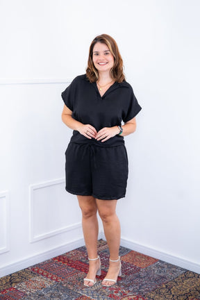 Conjunto Salvador - Bermuda e Blusa em Linho Light