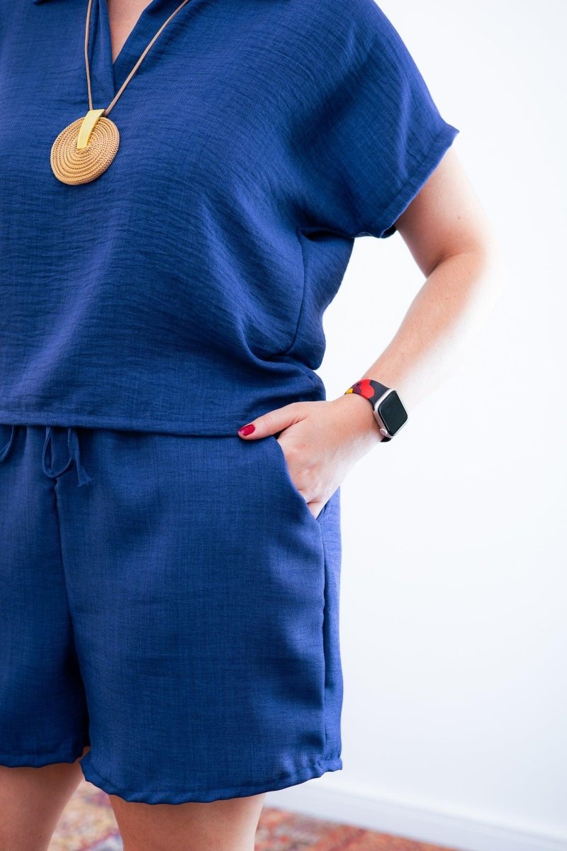 Conjunto Salvador - Bermuda e Blusa em Linho Light