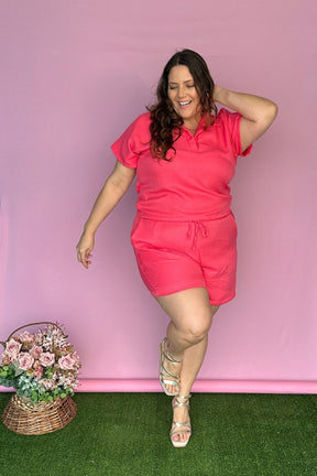 Conjunto Salvador - Bermuda e Blusa em Linho Light