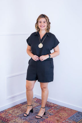 Conjunto Salvador - Bermuda e Blusa em Linho Light