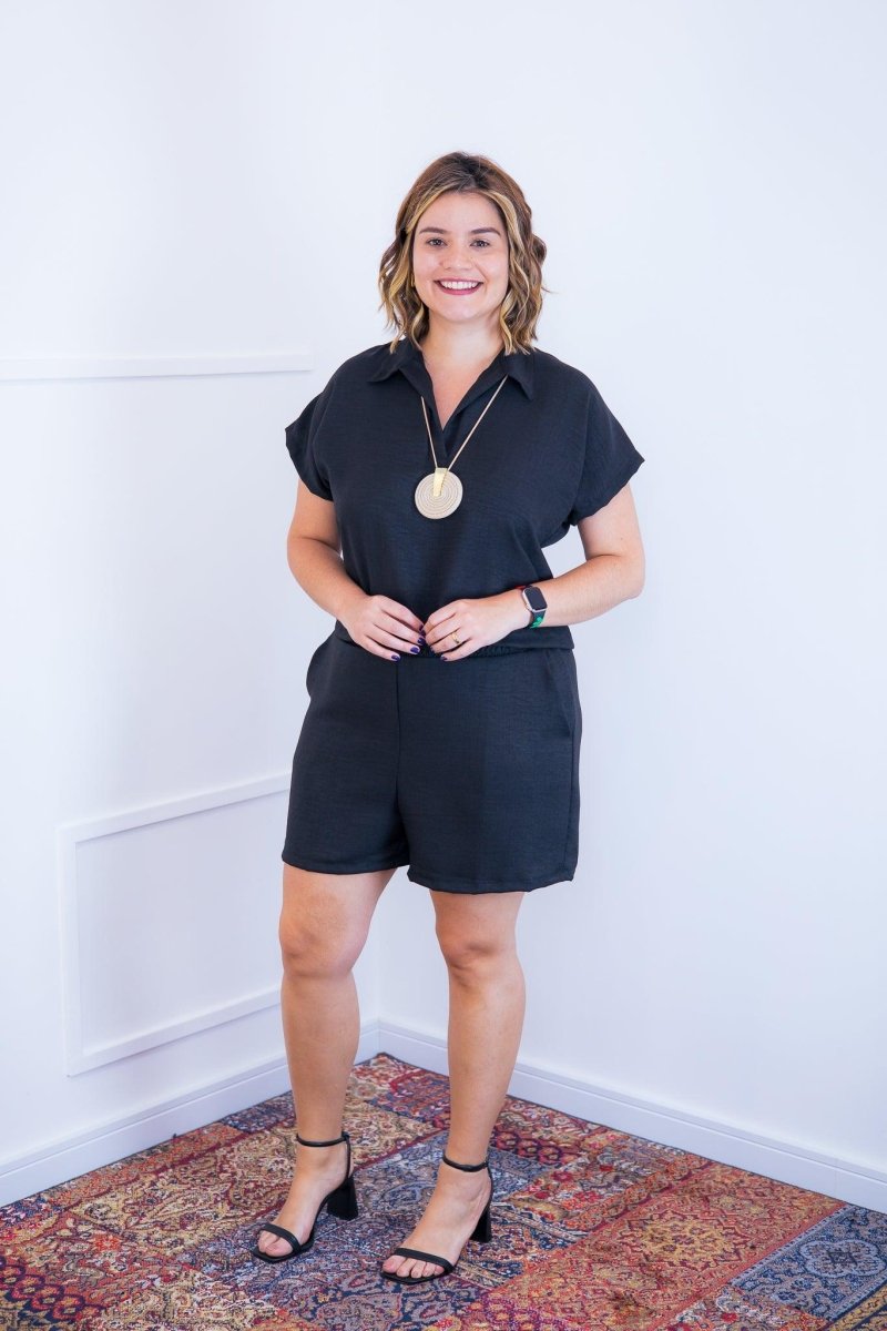 Conjunto Salvador - Bermuda e Blusa em Linho Light