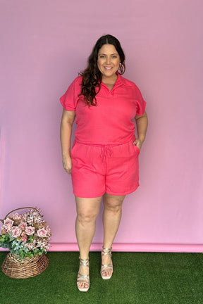 Conjunto Salvador - Bermuda e Blusa em Linho Light