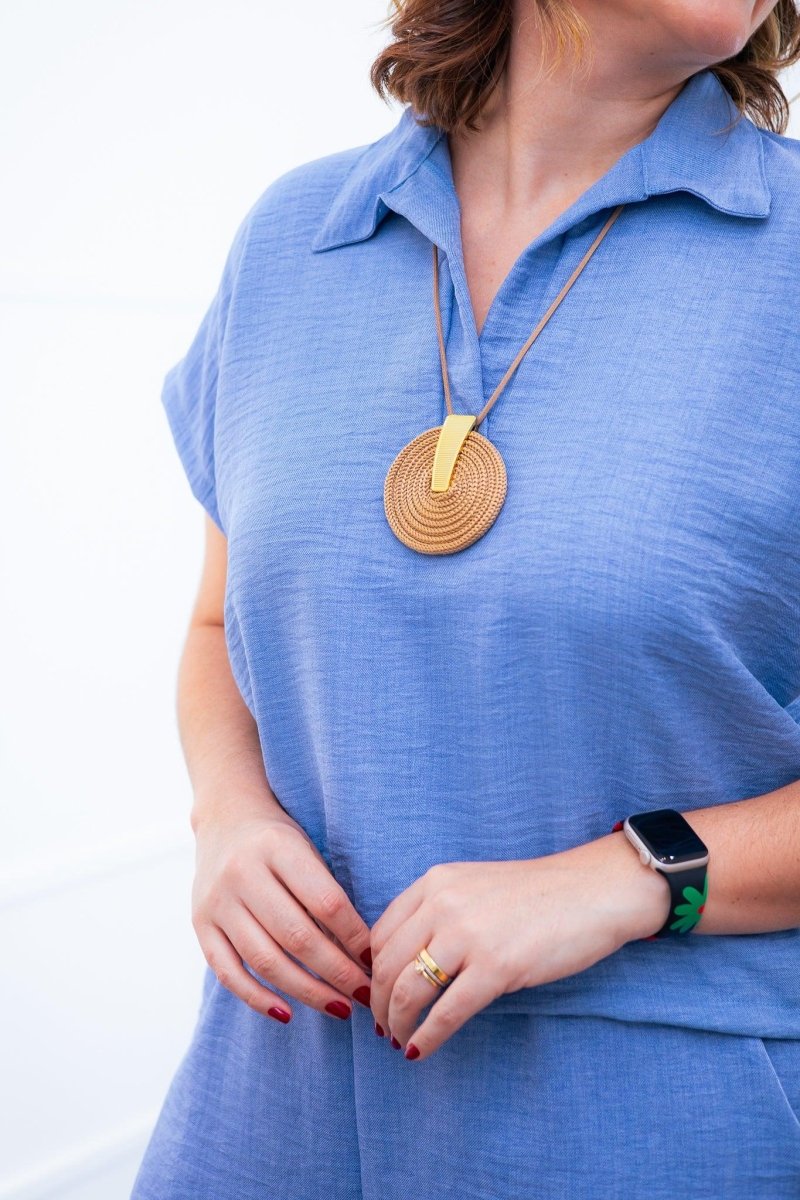 Conjunto Salvador - Bermuda e Blusa em Linho Light